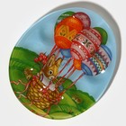 Подставка для яиц 10 ячеек Доляна «Пасхальный кролик», 24×20.5 см, стекло, разноцветная - Фото 7