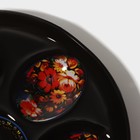 Подставка стеклянная для яиц Доляна «Пасха», 10 ячеек, 24×20,5 см, цвет чёрный - Фото 7