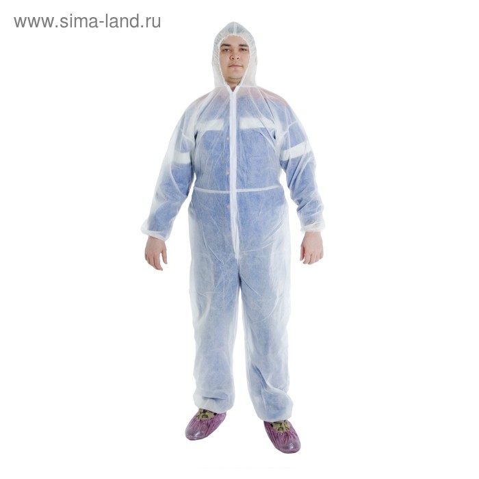 Комбинезон защитный для малярных и строительных работ, 40г/м2, 180 - 188 см - Фото 1