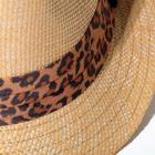 Шляпа женская MINAKU "Леопард", размер 56-58, цвет коричневый - Фото 2