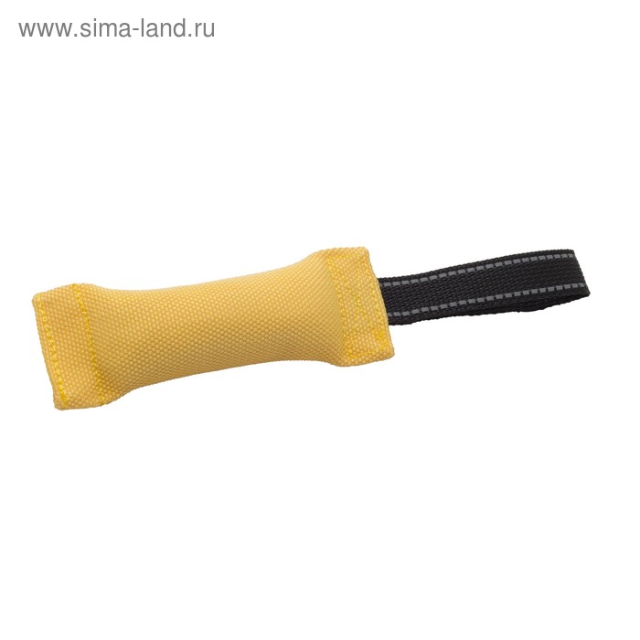Игрушка-кусалка из шланга длина 17 см,ширина 6 см, желтая - Фото 1