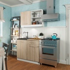 Кухонный гарнитур Алиса Мини 1000 Белый /Дуб сонома - Фото 3