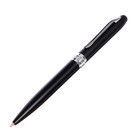 Ручка шариковая, автоматическая, корпус чёрный с серыми вставками - Фото 4