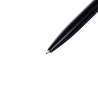 Ручка шариковая, автоматическая, корпус чёрный с серыми вставками - Фото 2