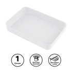 Лоток для канцелярских принадлежностей Стамм, 18.5×26.5×4.5 см, пластиковый, прозрачный - Фото 1