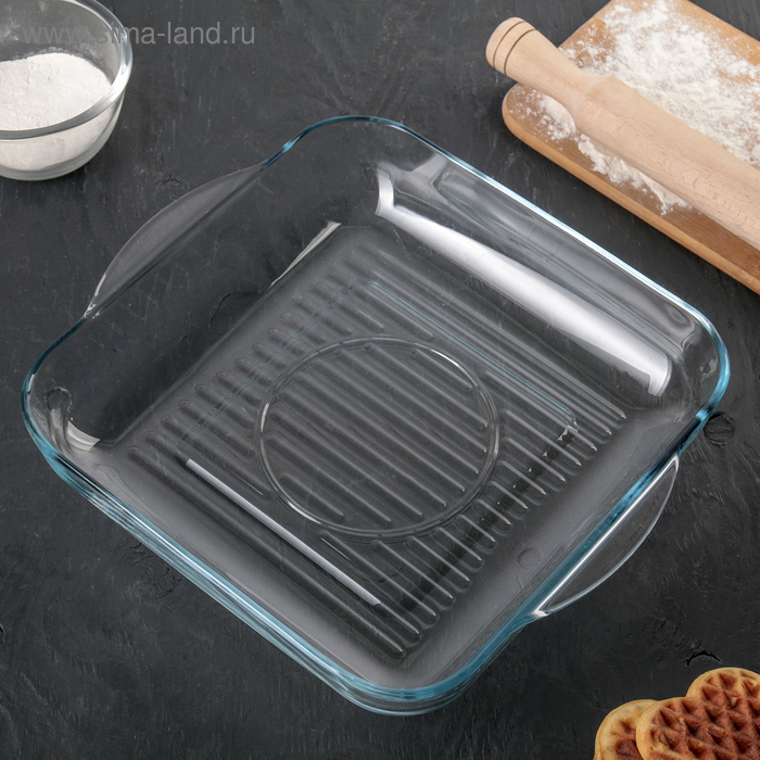 Форма без крышки для СВЧ, 3,25 л, 31,7×28,2 см - Фото 1