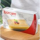 Форма для запекания и выпечки Borcam, 1.32 л, жаропрочное стекло, прозрачная - Фото 5