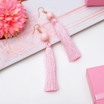 Серьги ассорти «Кейптаун» три круга, цвет коричневый в серебре