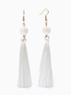 Серьги «Кисти» агата, цвет белый в золоте, L кисти 6.5 см - Фото 1