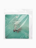 Кольцо для платка «Бабочки», цветное в серебре - Фото 9