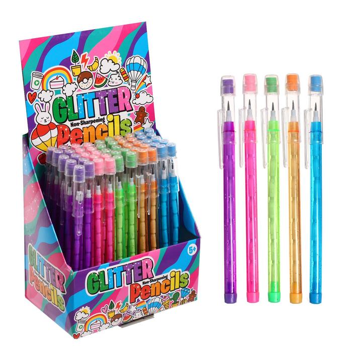 Карандаш секционный, чернографитный, с ластиком, «Флюор», МИКС - Фото 1