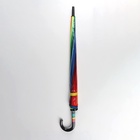 Зонт - трость полуавтоматический «Радуга», эпонж, 16 спиц, R=61/70 см, D=122 см, разноцветный - Фото 4