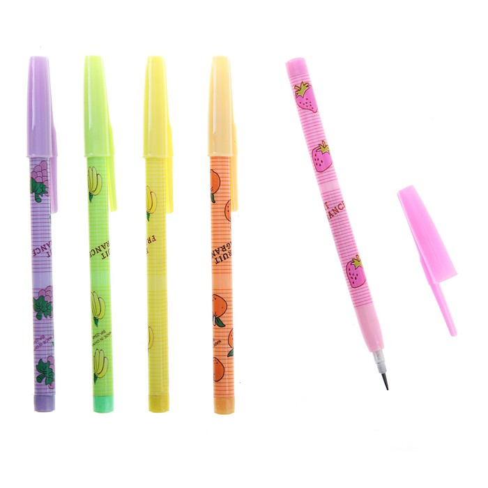 Карандаш секционный «Фрукты», чернографитный, ароматизированный, МИКС - Фото 1