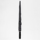 Зонт - трость полуавтоматический «Однотонный», прорезиненная ручка, 8 спиц, R = 52 см, цвет серый - Фото 5