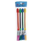 Набор выдвижных ластиков с кисточками, 4 шт., в блистере, МИКС - Фото 2