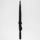 Зонт - трость полуавтоматический «Однотонный», прорезиненная ручка, 8 спиц, R = 52 см, цвет чёрный - Фото 6