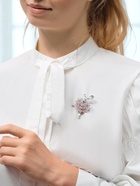 Брошь «Балерина» женственность, цвет розовый в серебре - Фото 2