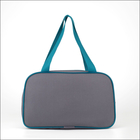 Сумка для обуви TEXTURA, на молнии, наружный карман, размер 33×10×20 см, бирюзовая - Фото 6