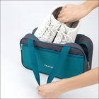 Сумка для обуви TEXTURA, на молнии, наружный карман, размер 33×10×20 см, бирюзовая - Фото 4