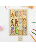 Пазлы деревянные «Зоопарк», 24 детали - Фото 3