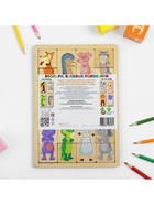 Пазлы деревянные «Зоопарк», 24 детали - Фото 6