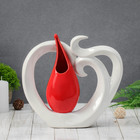 Ваза «Капля», вензеля, 24.5×23 см, керамика, МИКС - Фото 3