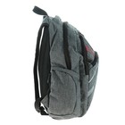 Рюкзак молодёжный, Stavia, 44 х 32 х 16 см, эргономичная спинка, «Футбол», светло-серый - Фото 3