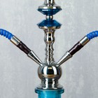 Кальян в сборе для курения комплект «Джошкунэр», 50 см, 2 трубки, 10×50 см, синий - фото 27406299