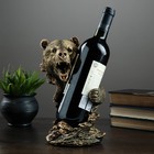 Подставка под бутылку "Медведь" бронза 15х16х25см - Фото 2