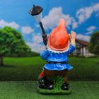 Садовый фонарь "Гном с фонарем и петухом" 31х23х56см 4203371 - фото 16272850