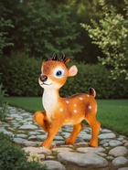 Садовая фигура из полистоуна «Оленёнок Бэйб», 30×12×22 см - Фото 3