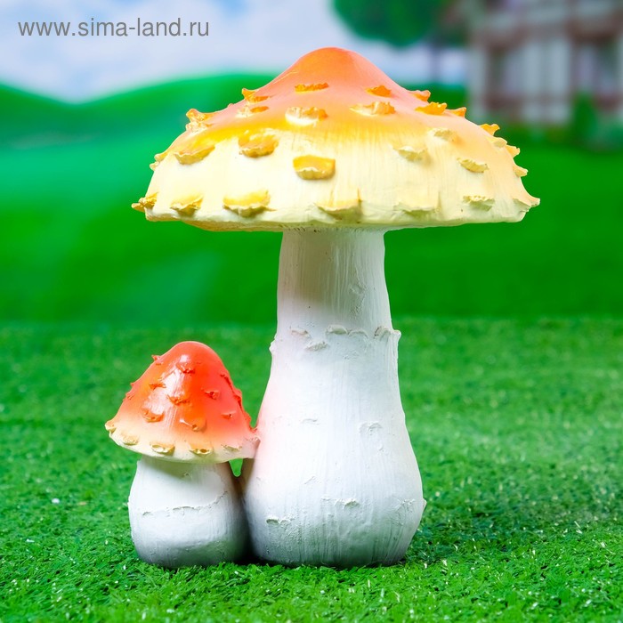 Садовая фигура "Поганка" 13х13х18см - Фото 1