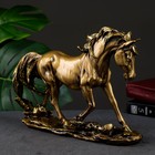 Фигура "Лошадь" темное золото,30х8х22см - фото 8798255