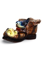 Декоративное кашпо для цветов «Башмак с гнездом», 1.5 л, 27×15×13 см, полистоун - Фото 1