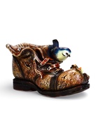 Декоративное кашпо для цветов «Башмак с гнездом», 1.5 л, 27×15×13 см, полистоун - Фото 5