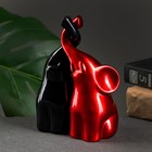 Фигура "Пара слонов" черный/бордовый, 7х12х16см - Фото 4