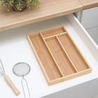 Сушилка для столовых приборов Доляна «Бамбуковый лес», 33.5×22×3 см, 4 ячейки - Фото 2