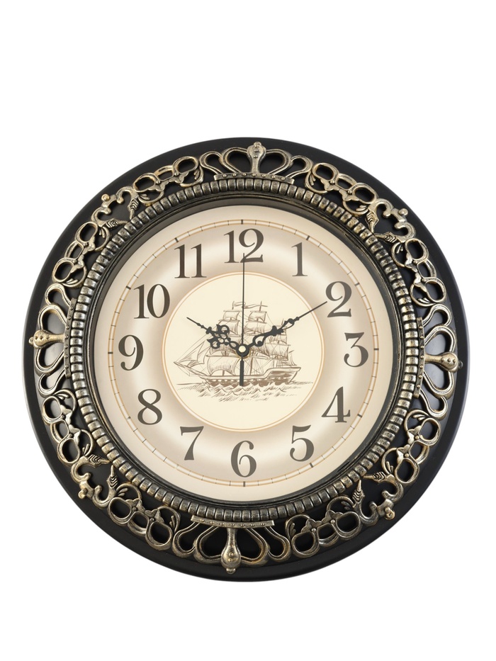 Часы настенные интерьерные «Фрегат», бесшумные, плавный ход, d=40 см, от батарейки 1хАА - Фото 1