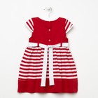 Платье для девочек, цвет красный, рост 86 см - Фото 3