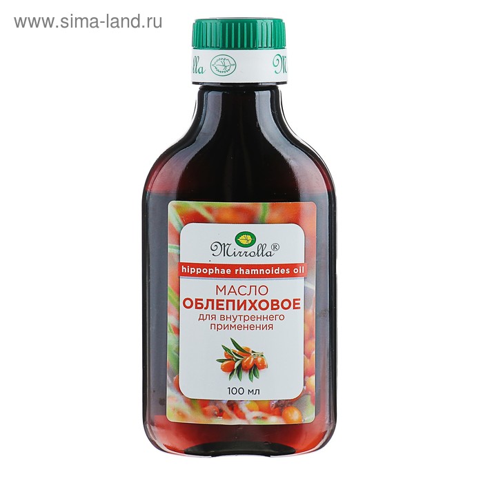 Масло облепиховое Mirrolla, пищевое, 100 мл - Фото 1