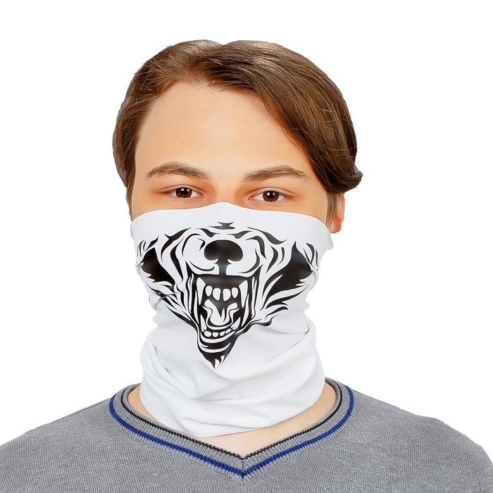 Бандана-труба LUCOSA SILK WHITE WOLF, П-020/2 - Фото 1