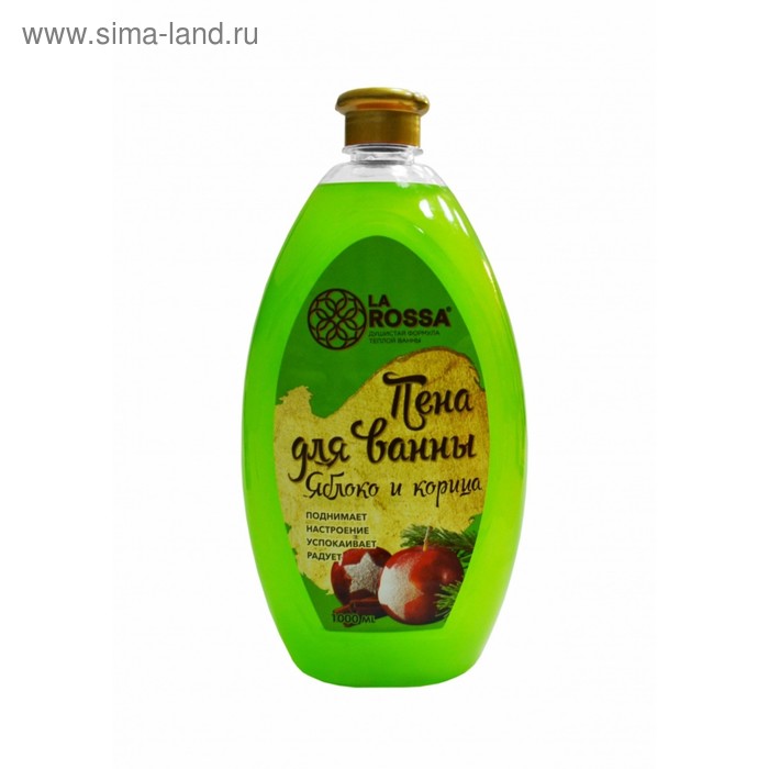 Пена для ванн La Rossa увлажняющая Яблоко и корица, 1 л - Фото 1