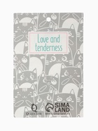 Брошь «Котик», белая в серебре 4096989