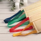 Губка для тела жёсткая «Эконом», 37×12 см, цвет МИКС - Фото 3