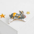 Брошь «Кролик», цвет серый в золоте - Фото 1