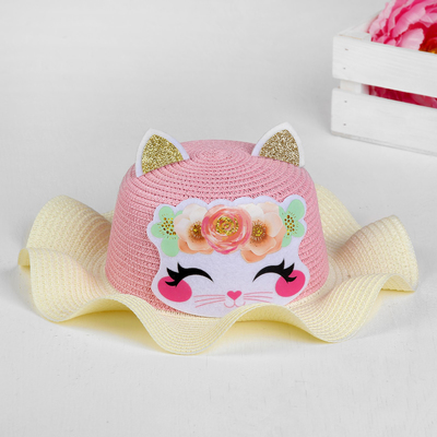 Панама детская «Кошка», р-р. 52 см., от 2 до 6 лет