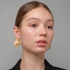 Серьги металл "Атмосфера" соло, цвет розовое золото - фото 24466262