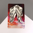 Серьги металл «Атмосфера» абстракция, цвет серебро - Фото 5