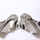 Серьги металл «Атмосфера» абстракция, цвет серебро - Фото 2