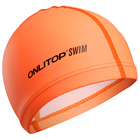 Шапочка для плавания, взрослая, цвет оранжевый - Фото 1